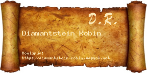 Diamantstein Robin névjegykártya
